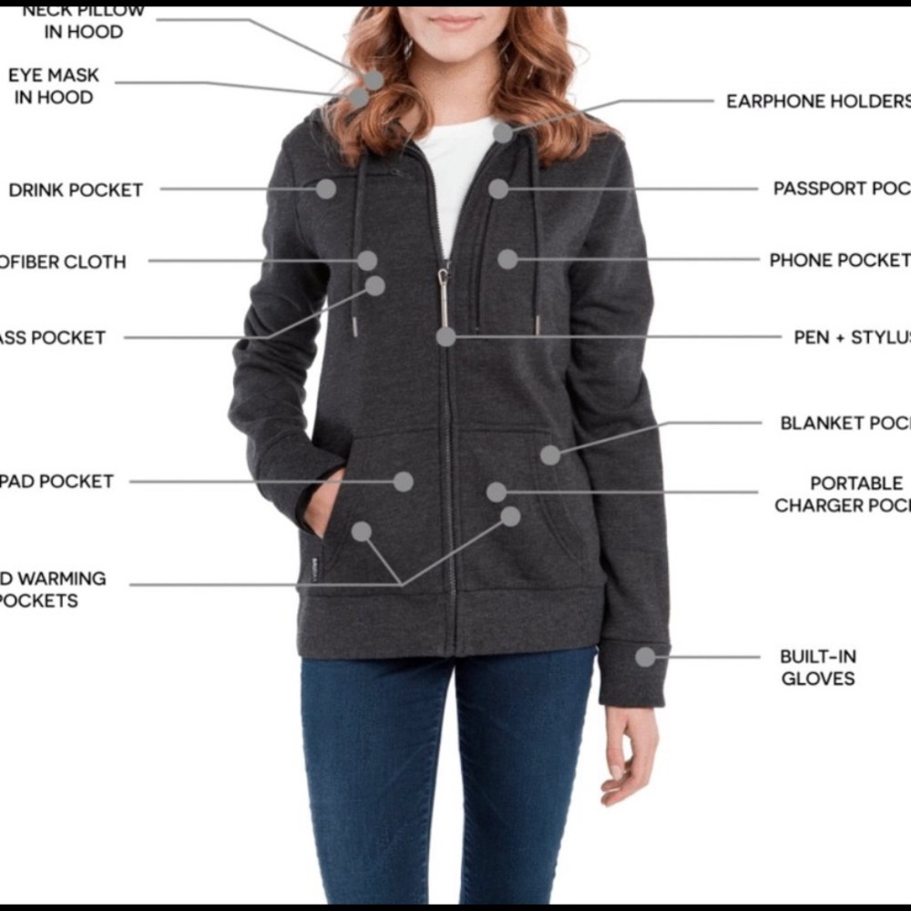 Baubax Women’s Travel Sweatshirt